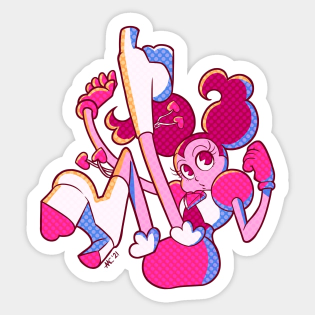 Crystal Gem Spinel Boots 2 Sticker by Sai Scribbles